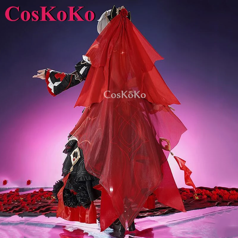 CosKoKo Theresa Apocalypse Cosplay Game Honkai Impact 3 Costume Vow Under The Moon Gorgeous Formal Dress Role Play Clothing New