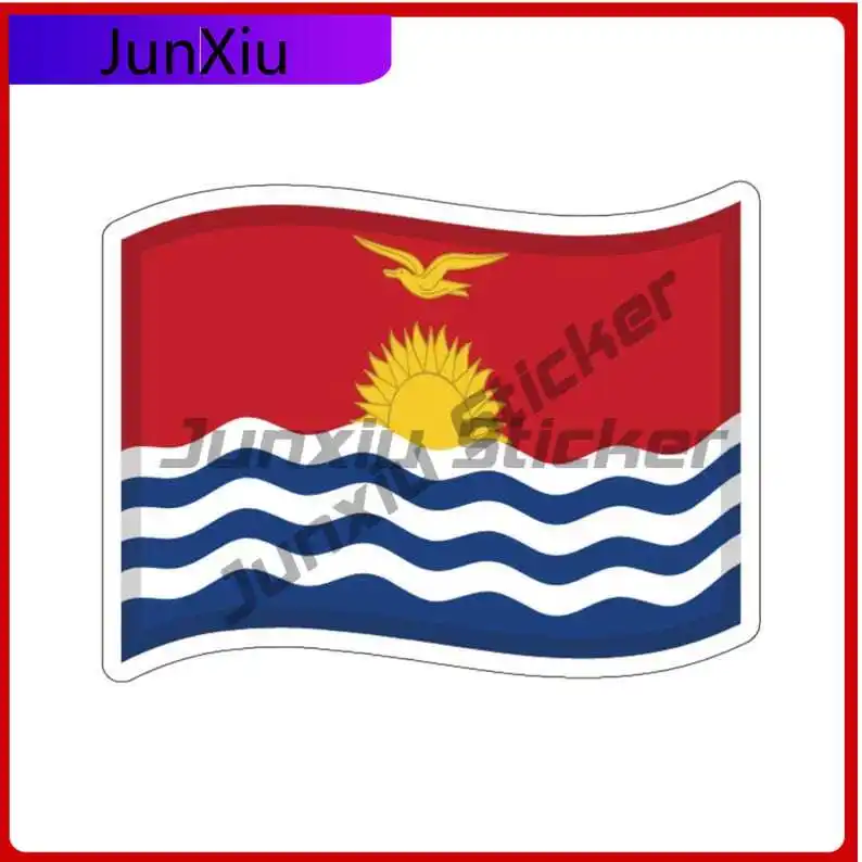 

Kiribati Flag Sticker Decoration Camper Accessories For Suv Laptop Car Bicycle Skateboard Laptop Rv Camper Windows Phone Case