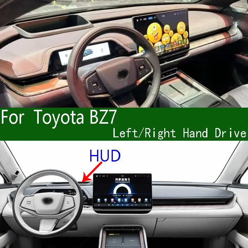 

For Toyota BZ7 Electric Sedan Dashmat Dashboard Cover Instrument Panel Sunscreen Pad Anti-Dirt Proof Dash Mat