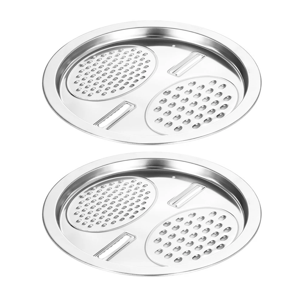 

2Pcs Stainless Steel Grater Multifunctional Kitchen Vegetable Material Adjustable Thickness Potato Shredder