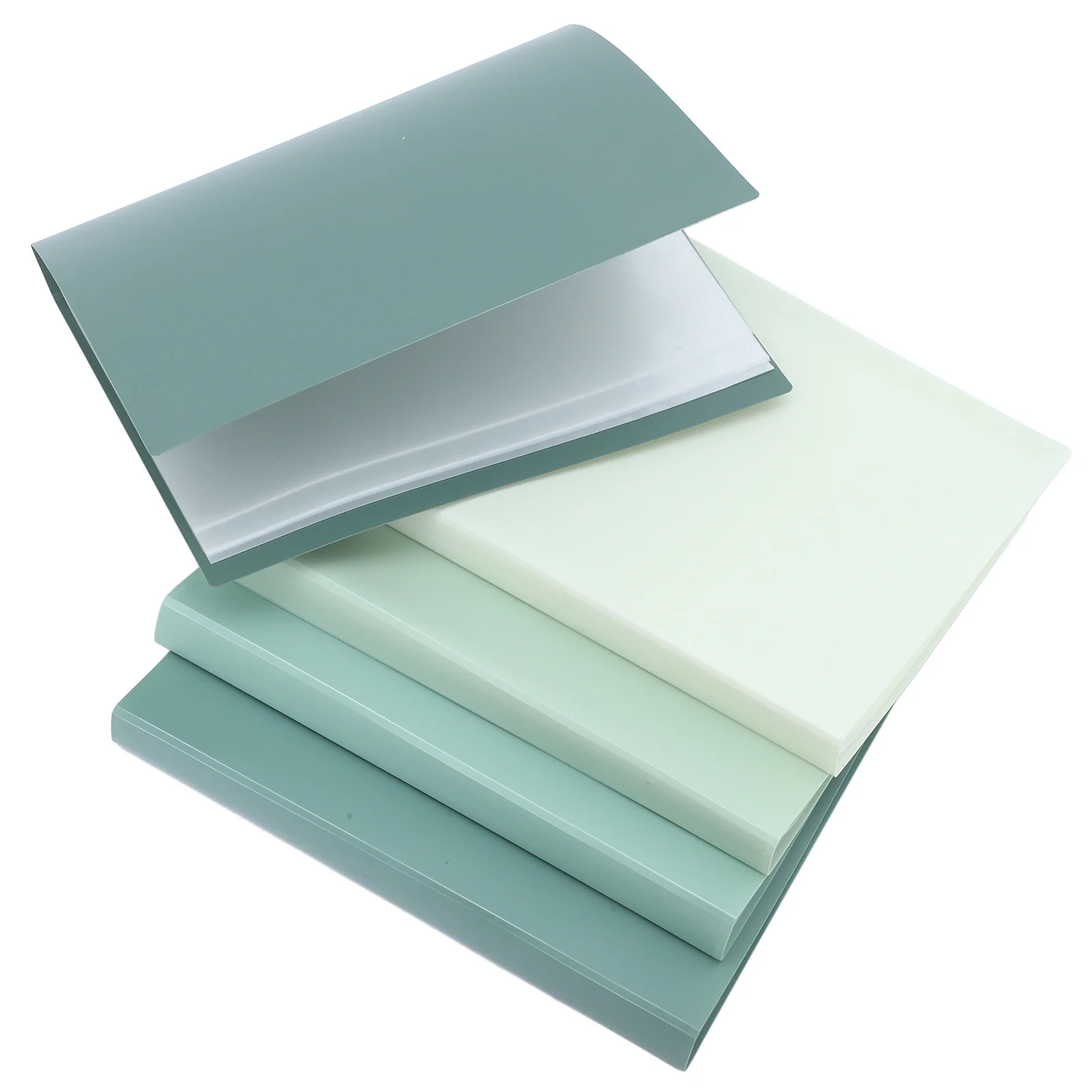 

5 Pcs Gradient A4 Document Folders Transparent Cover File ganizer Receipt Storage Folder Painting Container