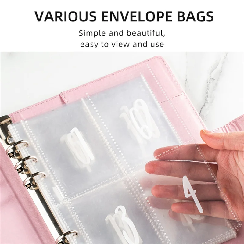 แบบพกพา 100 ซอง Challenge Binder Savings Challenges Book Money Saving Planner Budget Binder