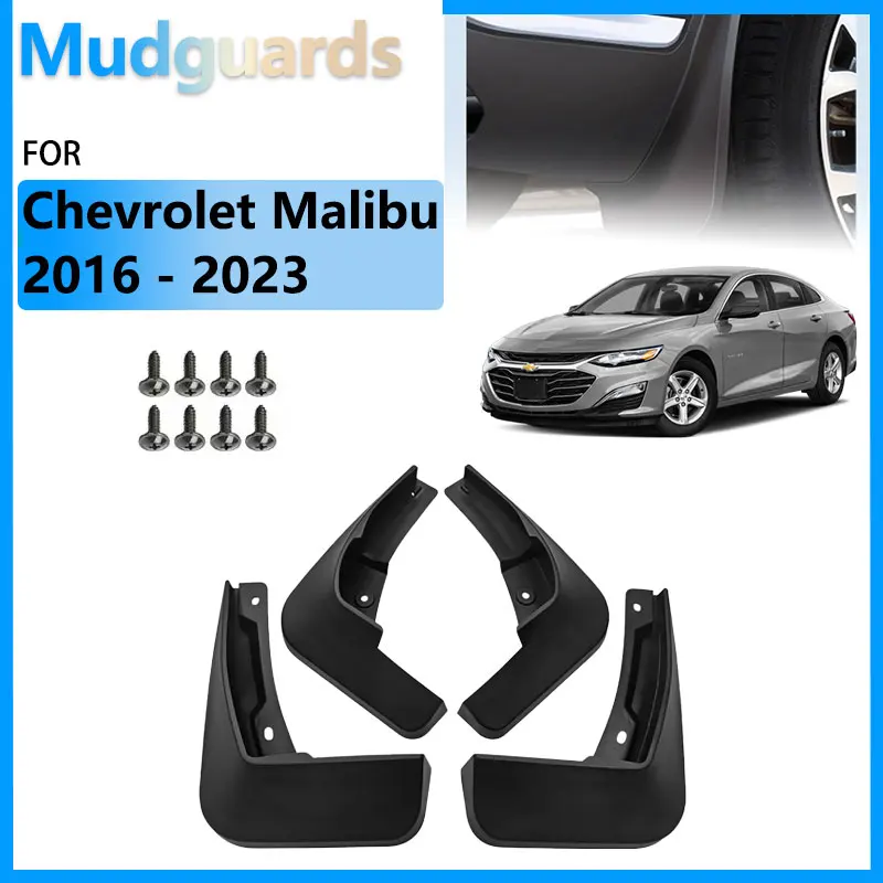 

Mudguards For Chevrolet Malibu 2016 - 2023 9th Accessories Front Rear Wheel Splash Guards Fender 2017 2018 2019 2020 2021 2022