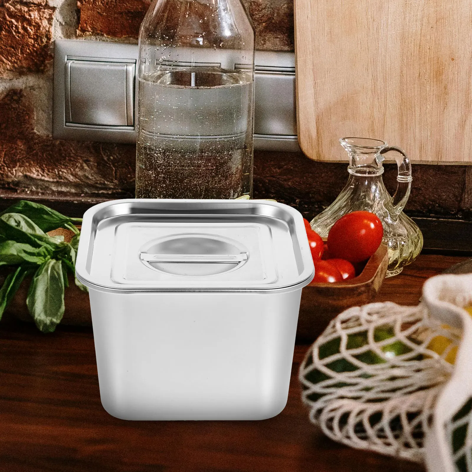 

Stainless Steel Seasoning Jar Condiment Container With Lid Large Capacity Spice Storage Pot Kitchen Organizer Salt Sugar Coffee