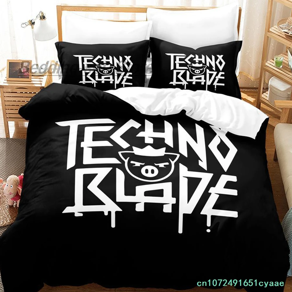 Technoblade Bedding Set Single Twin Full Queen King Size Bed Set Aldult Kid Bedroom Duvetcover Sets 3D Jogo De Cama Casal