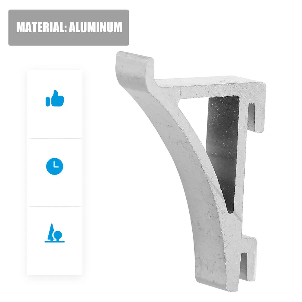 

8pcs Stainless Hooks Refrigerator Shelf Clips Aluminum Freezer Support Brackets Cooler Hooks Smooth Lasting