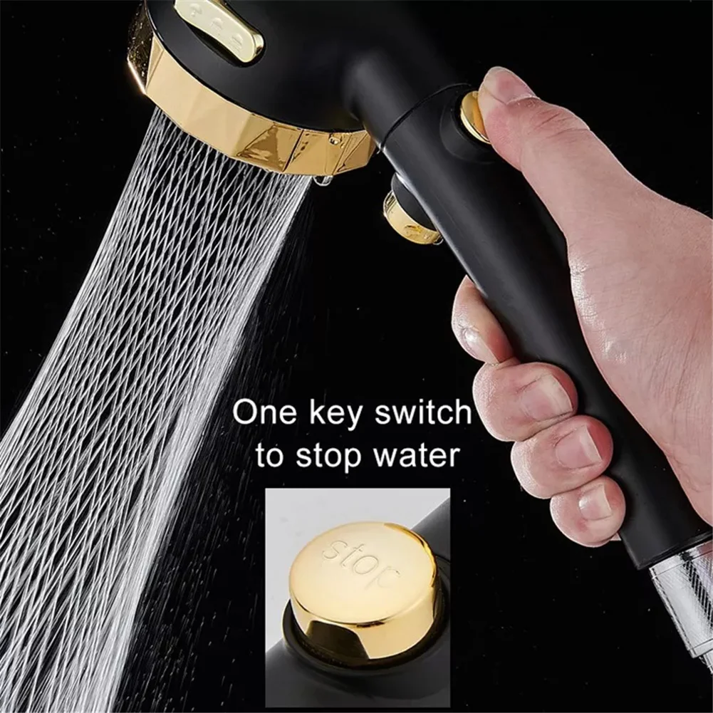 

2022 Shower Head 3 Modes Handheld Adjustable Water Saving ShowerHead ABS Rain High Pressure spray Nozzle Bathroom Accessories