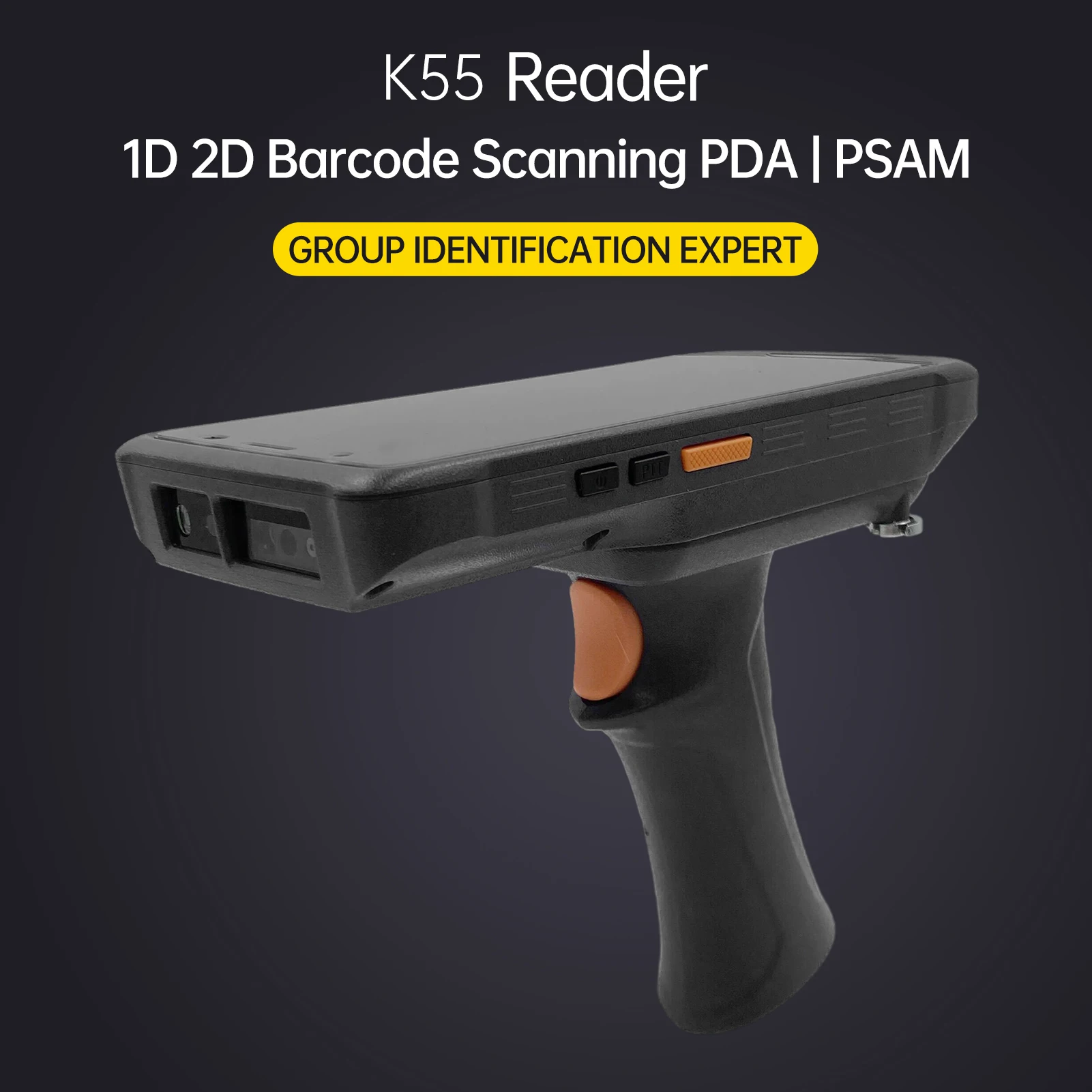 Barcode-Scanner Handheld PDA-Scanner POS-Terminal Datensammler Inventarmaschine 2D-Barcode-Scanner 4G WiFi BT 5,5-Zoll-Bildschirm