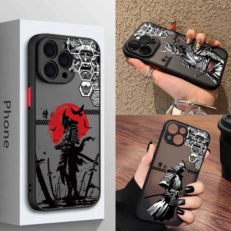 

Japanese Oni S-amurai For OPPO Realme 15 13 12 11 10 9i 8 7i 7 6 5 Pro Plus Frosted Translucent Soft Phone Case