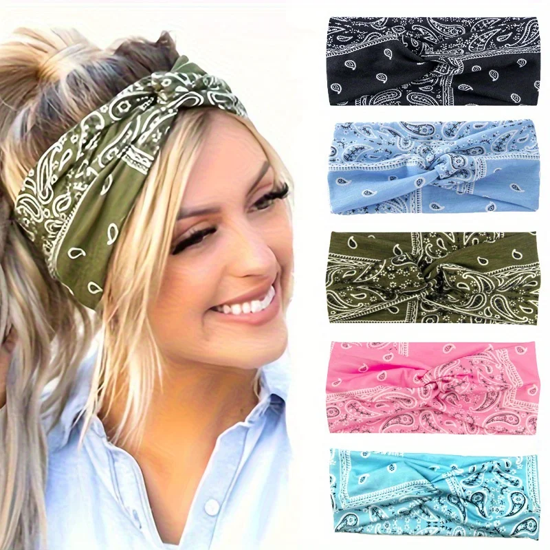 

5pcs Women's Hairbands Headbands Multi Functional Anti Slip and Anti Sweating Headbands Yoga Exercise Headbands