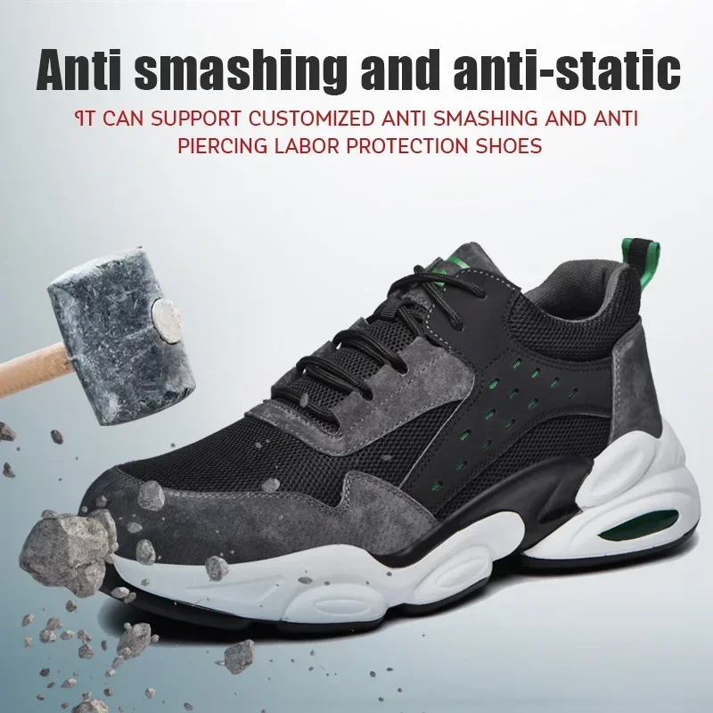 

Steel Toe Anti-smashing and Puncture-proof, Light Wear-resistant and Breathable Labor Protection Shoes