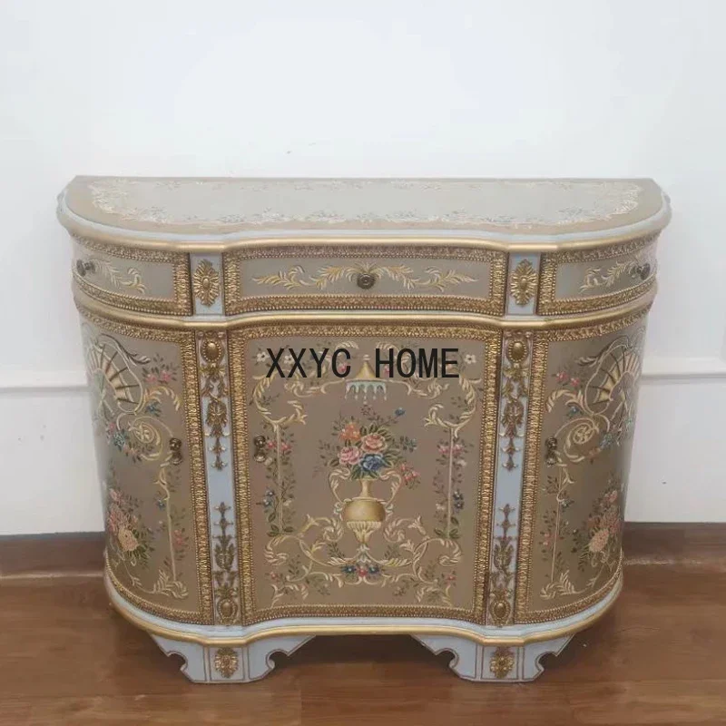 مذكرات ريترو وونكمر دخول كاست نصف دائرة Opslug Curio Kast Europea Kleine Zijkast Nieuwe الصينية Stijl #3