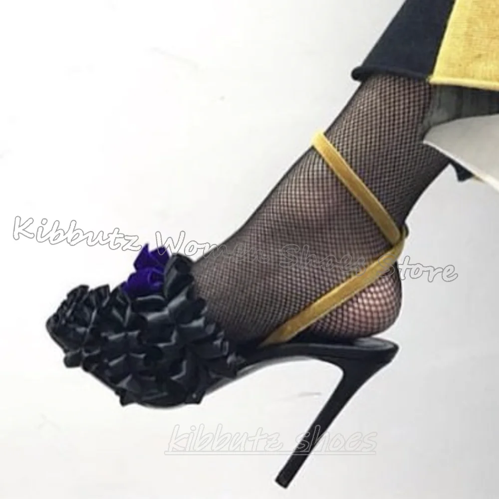

Flowers Sandal Slippers Thin Heels Fashion Elegant Luxury Concise Sexy Novelty Party Wedding Dress Summer Mixed Color Shoes New