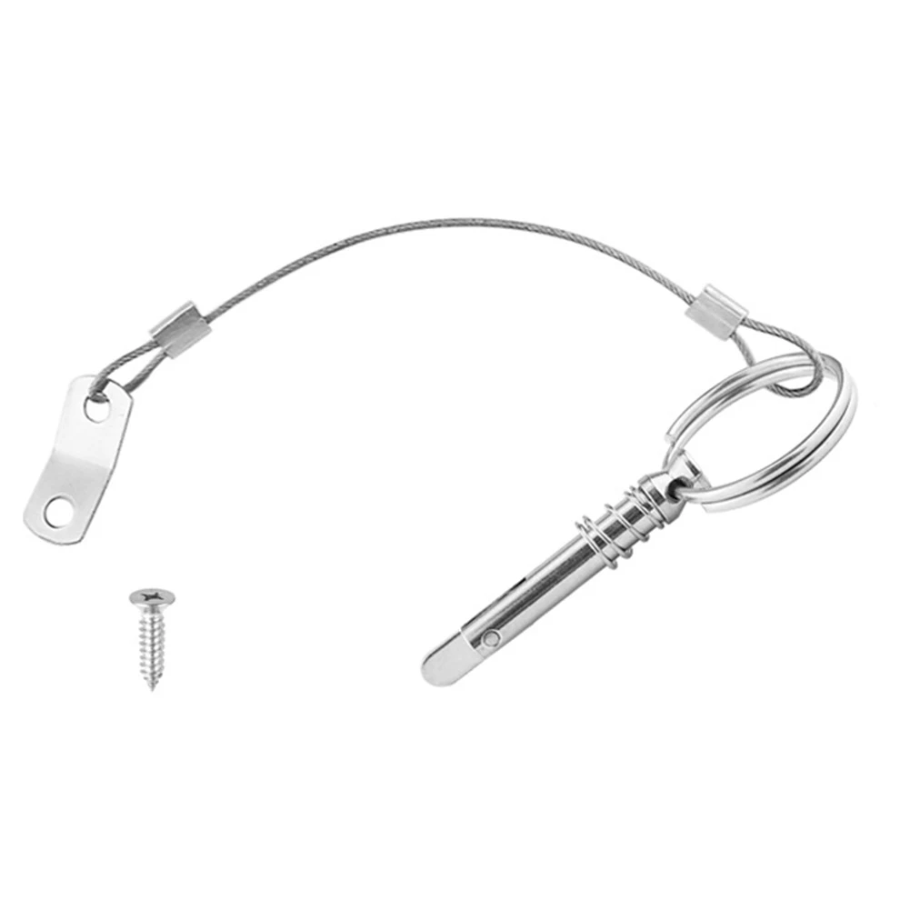 

Part Marine Tongue Pin 6.3mm Bimini For Boat Pin Quick Release Top Deck Tough 1/4 Inch 316 Stainless Steel New