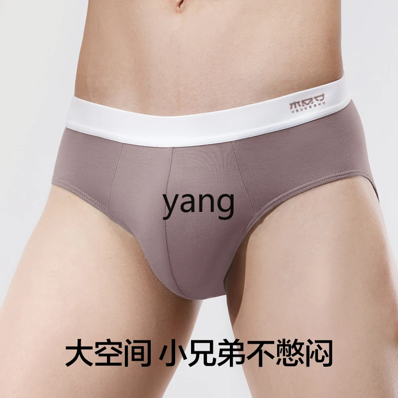 LMM men's briefs pure cotton antibacterial crotch boys mid-waist shorts head men's