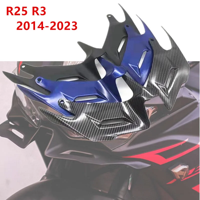 

For Yamaha YZF R3 R25 2014-2018 Motorcycle Fairing Aerodynamic Winglets Front Cover Carbon Fiber Style Motorcycle Wind Wing