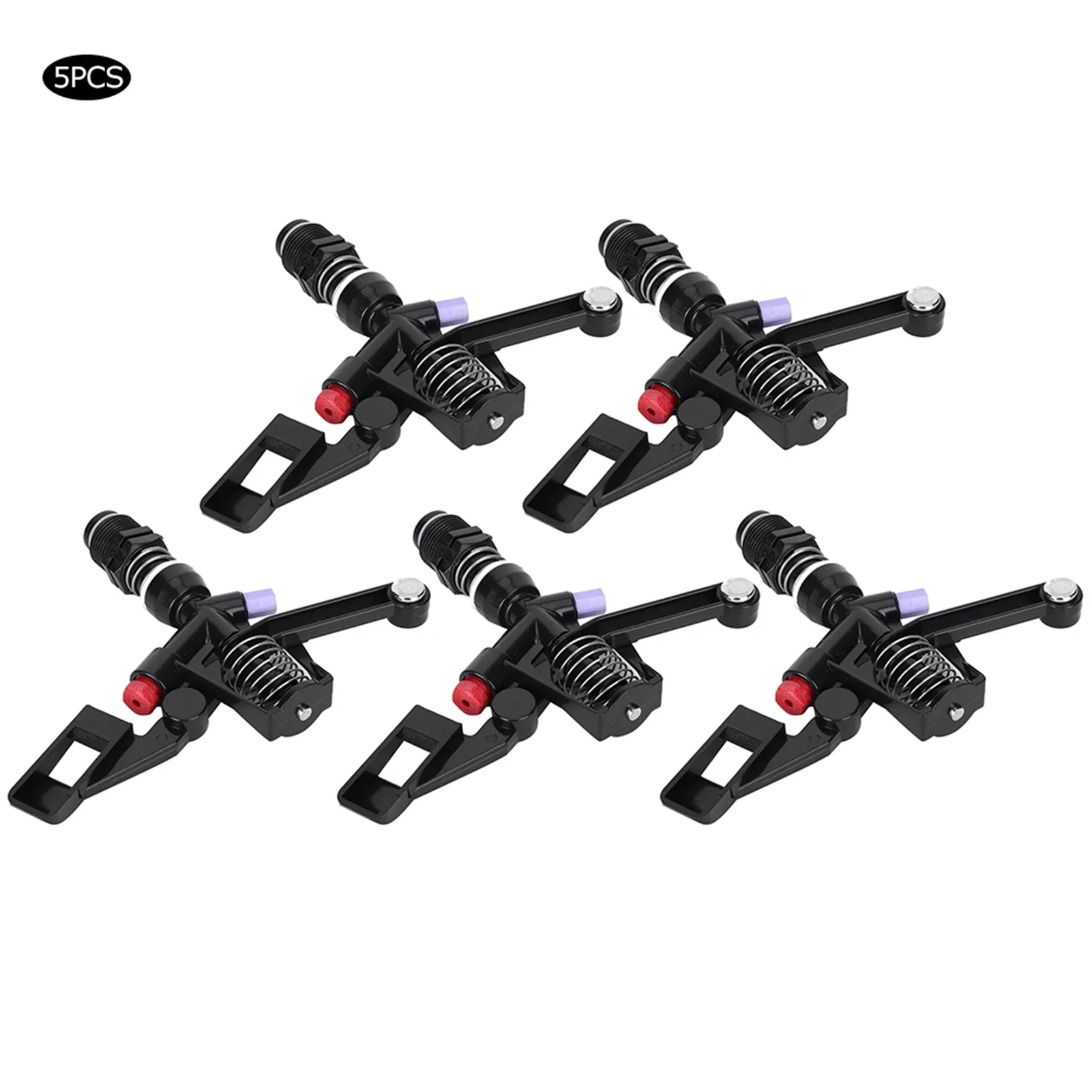 5Pcs Garden Sprinkler Plastic 3/4in DN20 Male Thread Garden Nozzle Rotating Rocker Spraying Tool for Agricultural Irrigation