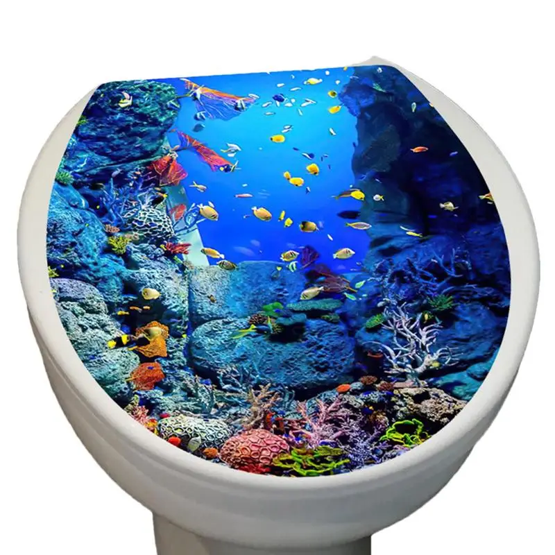 Removable Toilet Wall Stickers Toilet Sticker Self-Adhesive Wall Stickers & Murals Toilet Decal For Smooth Surfaces Bathroom