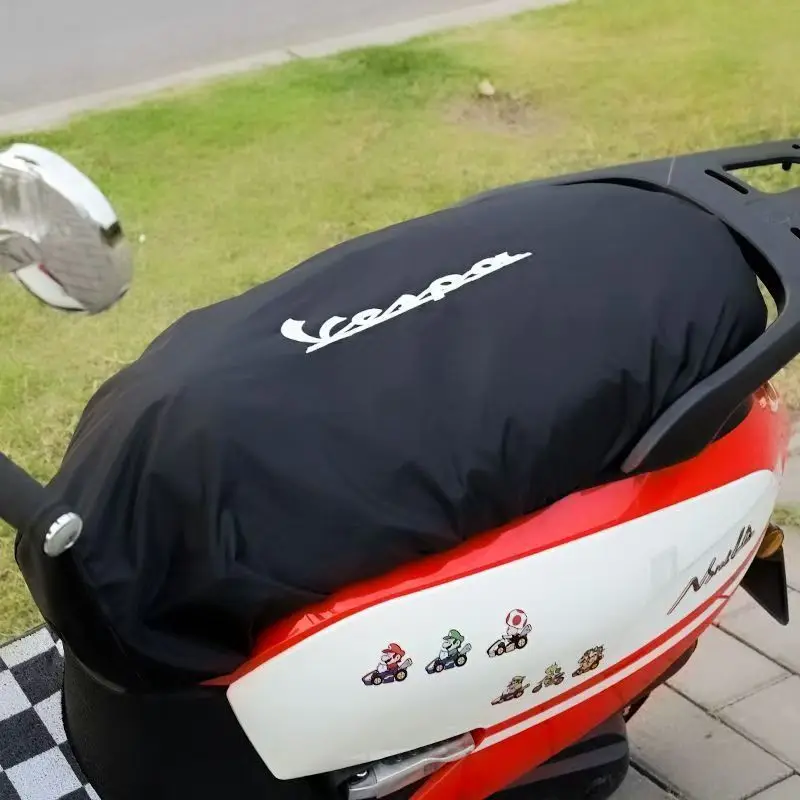 Nueva funda transpirable para asiento de motocicleta, funda protectora antipolvo para cojín de asiento resistente al sol para PIAGGIO VESPA Sprint 150 GTS 300