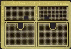 AM-WORKS LW35007 1/35 Grill Mesh for Tamiya Tiger I's - Upgrade Detail Set