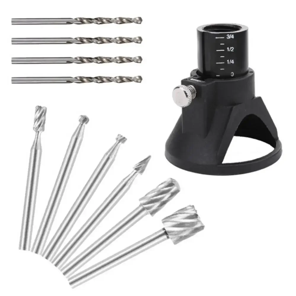 High Quality Dremel MultiPro Drill's Special Seat Dedicated Locator Horn Fixed Base Woodworking Milling Burrs Cutter Set Tool