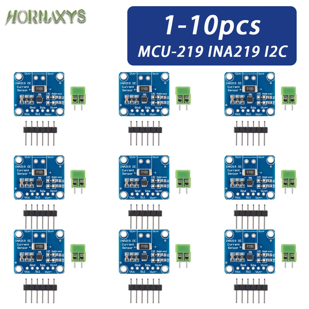 

1-10PCS MCU-219 INA219 I2C port Zero drift bidirectional current power supply monitoring sensor module MCU INA 219