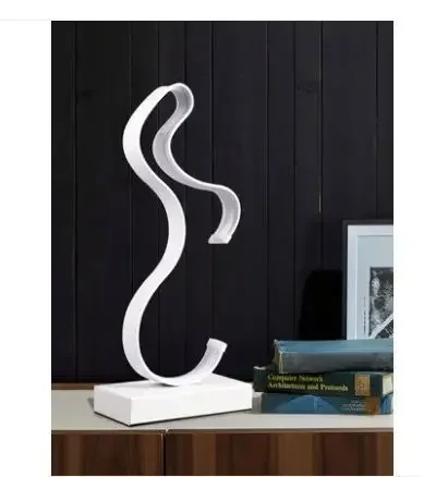 Modern Nordic creative table lamp bedroom living room bedside table personality warm decorative lamp art table lamp