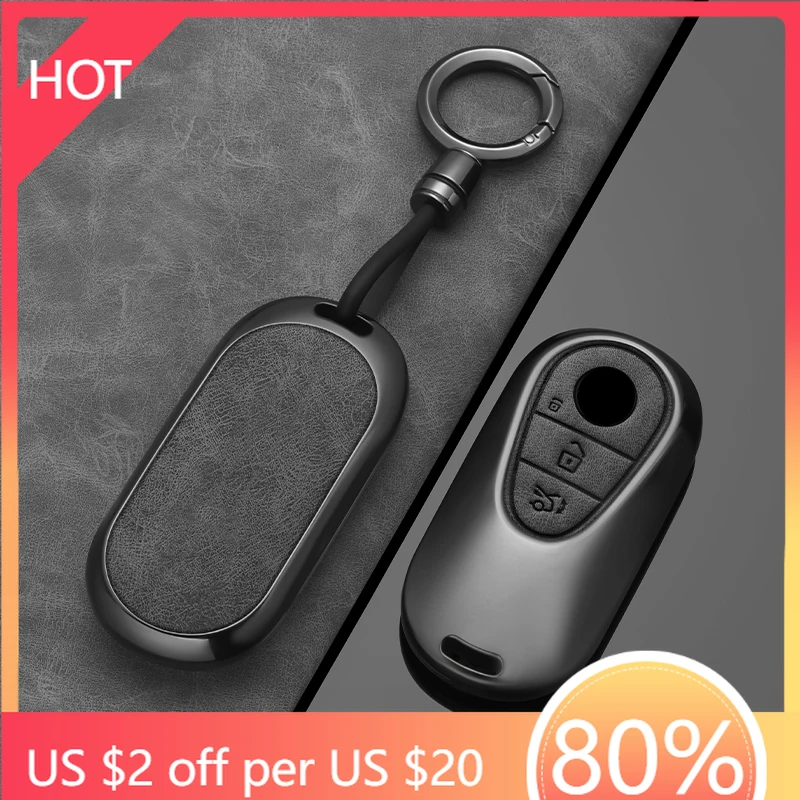 

Стайлинговые молдинги из сплава, модный чехол для ключей от автомобиля, брелок для Mercedes Benz 2023/24 C/SClass W223 W206 S350L S400L S450