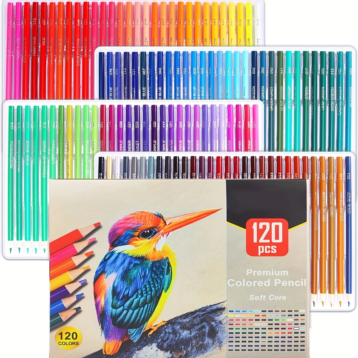 180-kleuren professionele kleurpotloden set Fine Art tekening niet-giftige oliepotloden set voor schetsen kleurpotlood