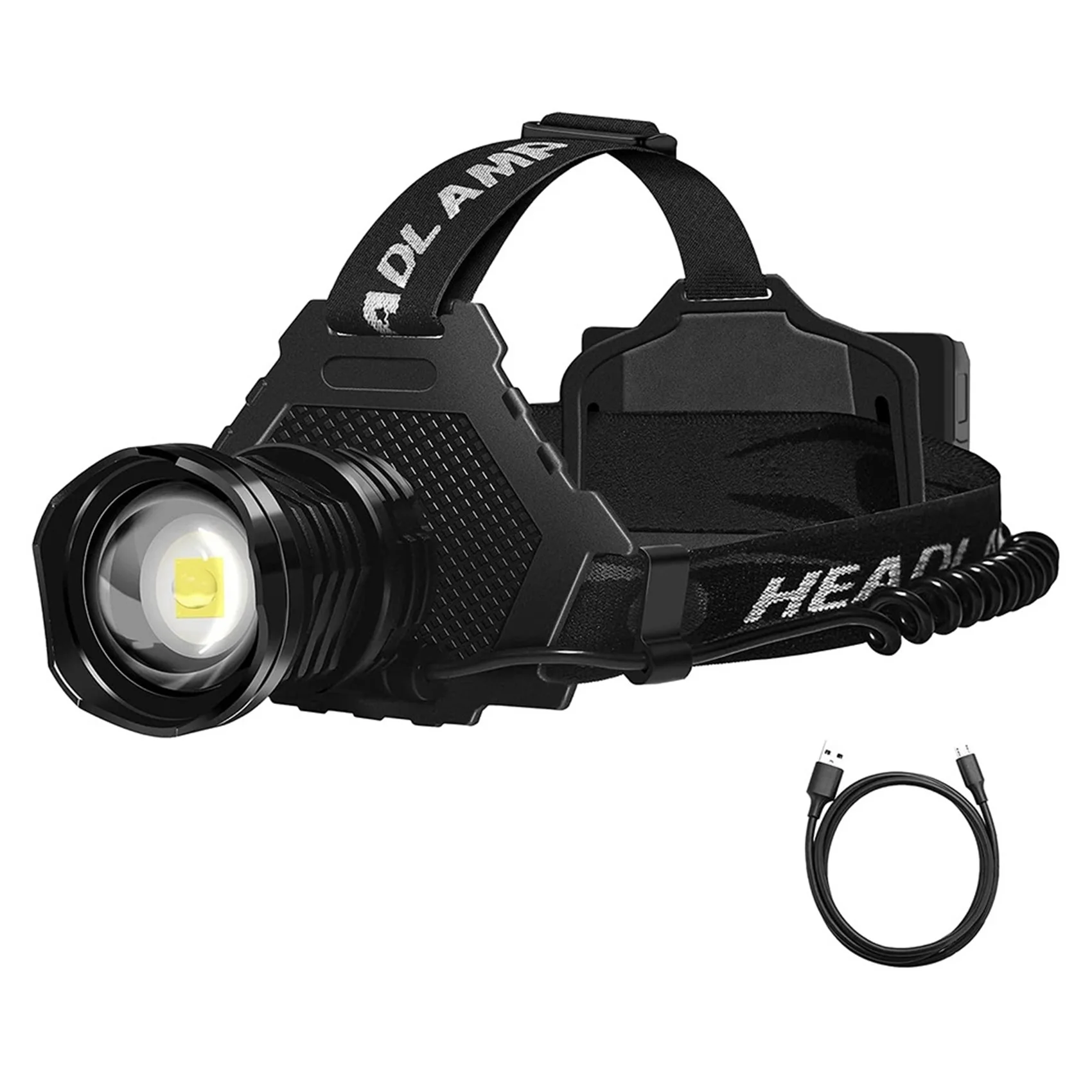 Rechargeable Head Light Lamp,Upgraded Superpower, Waterproof USB XHP70 Head Light Lamp,3000 Lumens 5 Models for