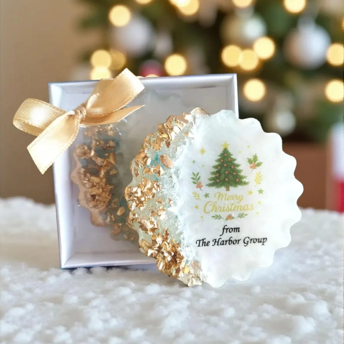 Personalized Christmas Magnet Favor, Epoxy Resin Magnet Gift, Church Christmas Party Favor, Religious Holiday Gift, God’s Bless