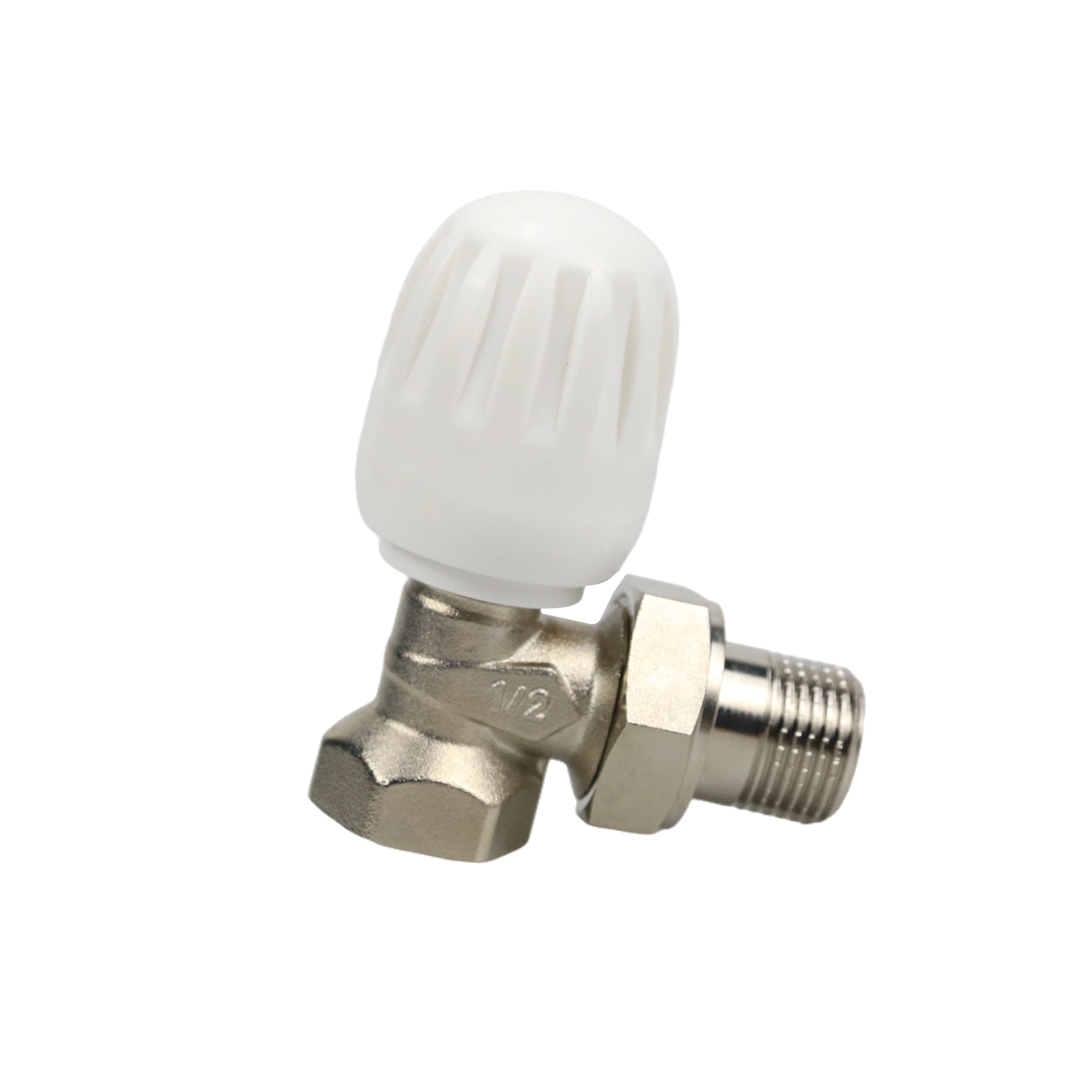 

ATV&UTVModern Nickel Plated Manual Thermostat Radiator Valve Sealed Interface Brass Hydronic Apartment Floor Heating Systems Par