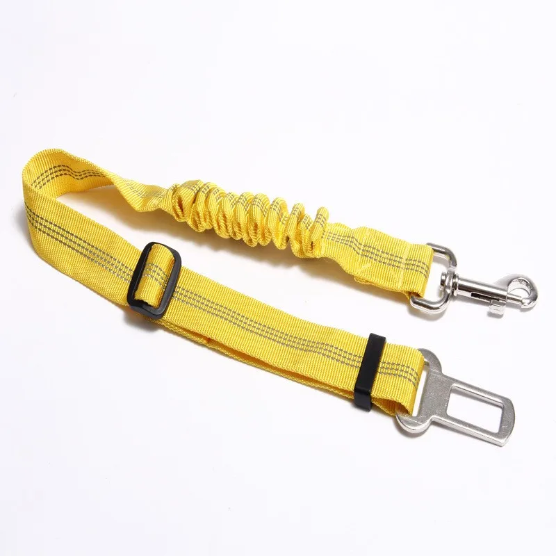 0097Pet Supplies Car harness dog leash Harness cushioned Elastic reflective safety rope lead rope