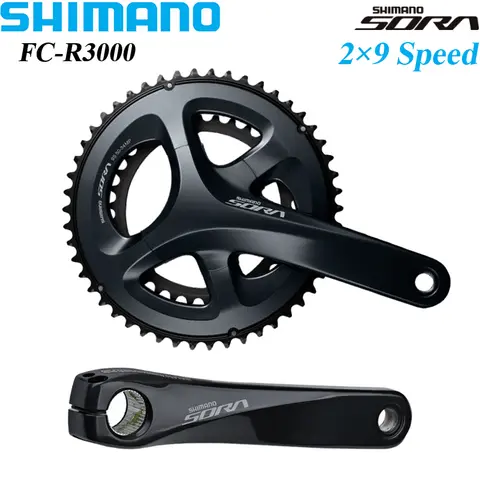 SHIMANO SORA FC R3000 3550 Crankset FC-R3000-CG FC-3550 2x8s 2x9s road Bicycle Bike front chainwheel crank 175mm 170mm 50-34T