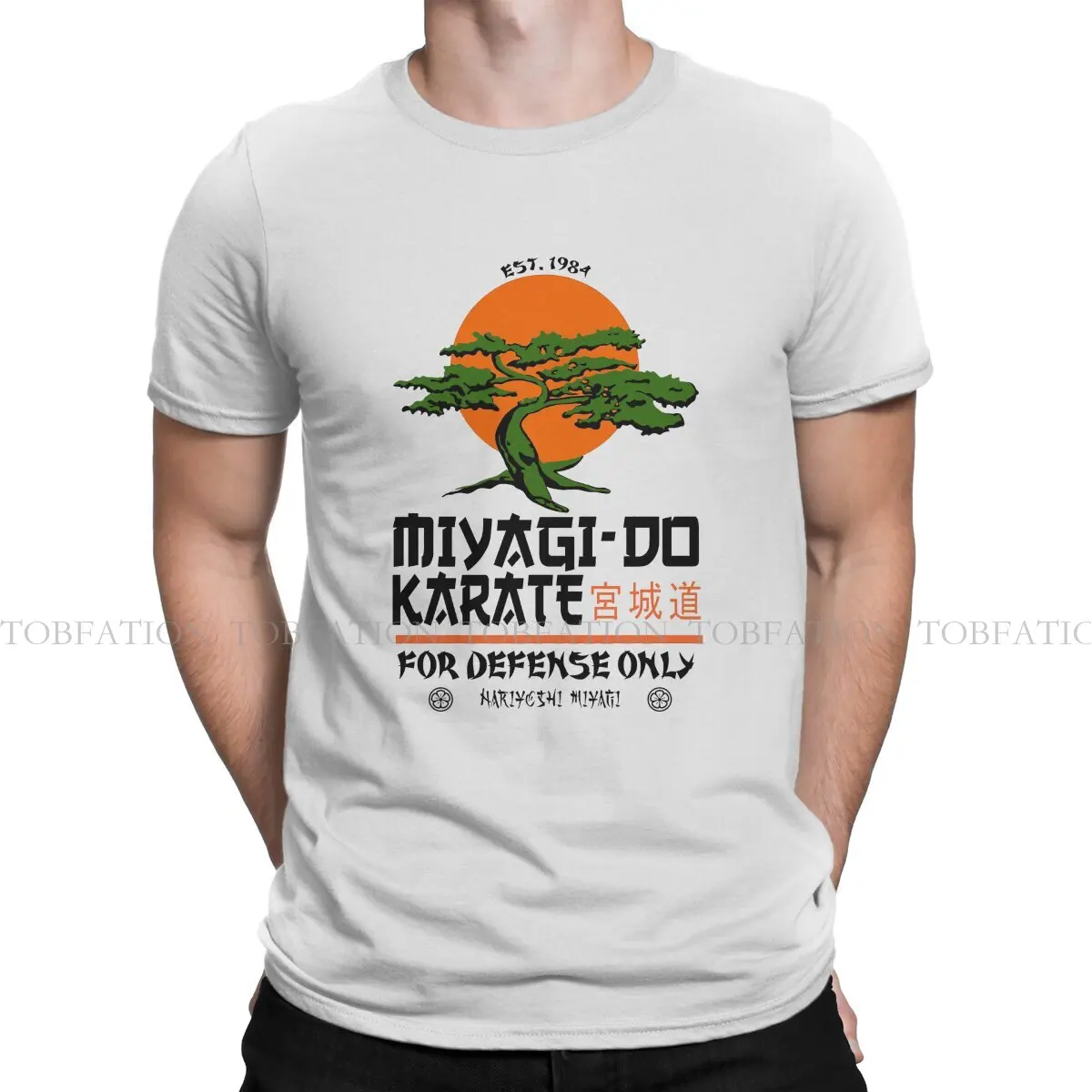 Miyagi Do Karate Fashion TShirts Cobra Kai Male Graphic Fabric Streetwear T Shirt O Neck Oversized