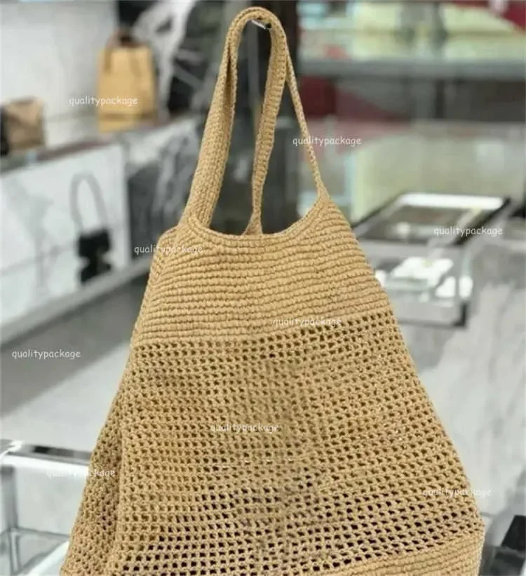 

Icera Maxi Tote Bag Designer Bag Women Luxury Handbag Raffias Hand-Embroidered Straw Bag High Quality Beach Bag Large Capacity Totes Shopping Bag