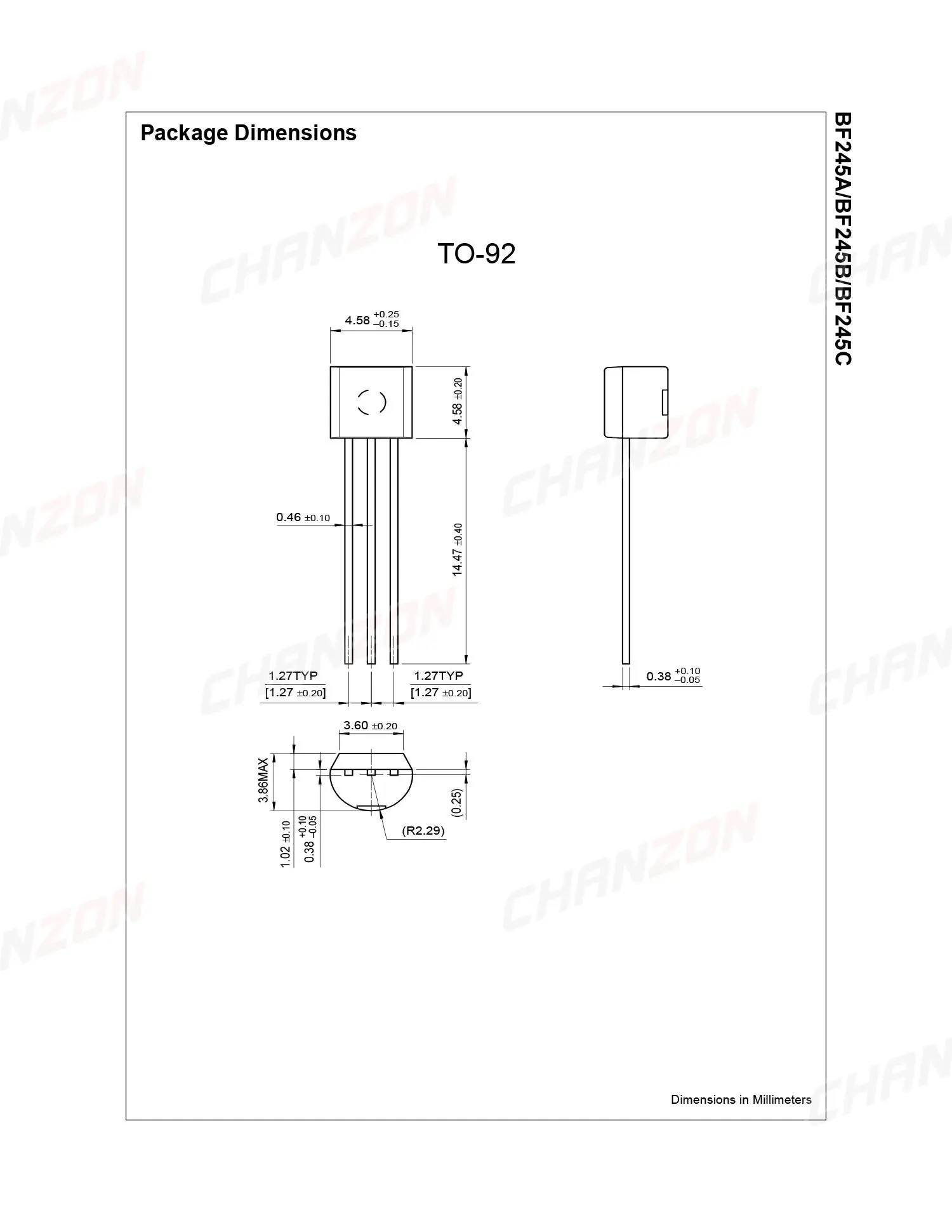 10Pcs BF245A TO-92 N-Channel JFET RF Transistor Bipolar Junction BJT Field Effect Triode Tube Fets BF245 10mA Integrated Circuit