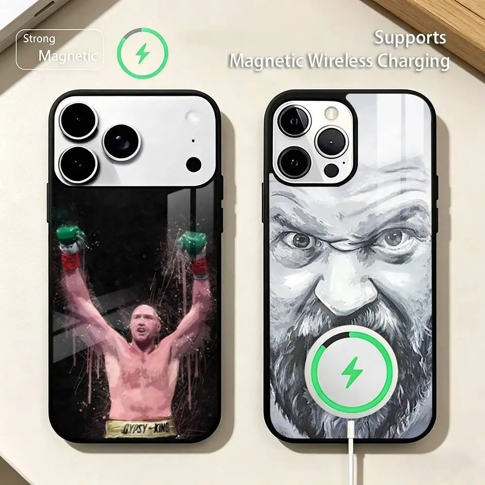 

G-Gypsy King T-Tyson Fury Phone Case For iPhone17,16,15,14,13,12,11 Plus,Pro Compatible with magnetic wireless charging