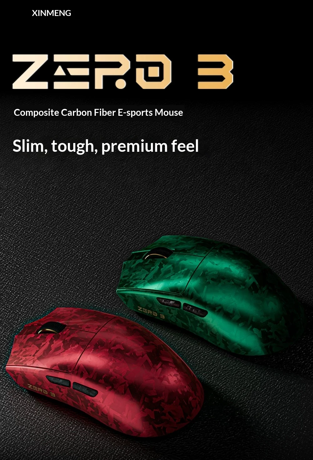 Technology ZERO 3 Wireless Mouse Three Mode Connection PAW3950 Flagship Sensor Game Mouse Double 8K Rate Of Return Light Weight
