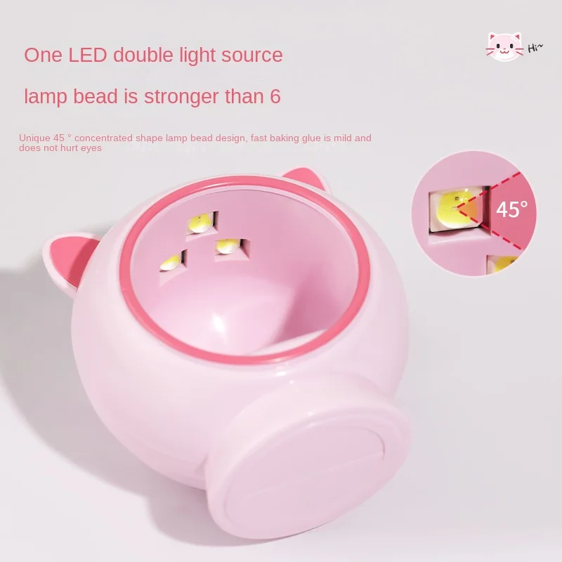 Fast Nail Dryer Gel Curing Lamp LED UV Light  Polish Cure  USB Connector Fashion 16W Mini    Art Tool