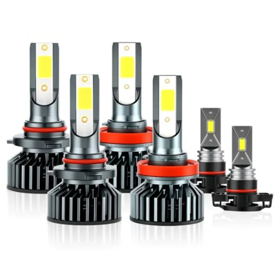 

Fit for Chevrolet Silverado 1500 2007-2015 Chevy Silverado 2500 HD 3500 HD(2007-2019) Combo 9005 High Beam H11 Low Beam LED Hea