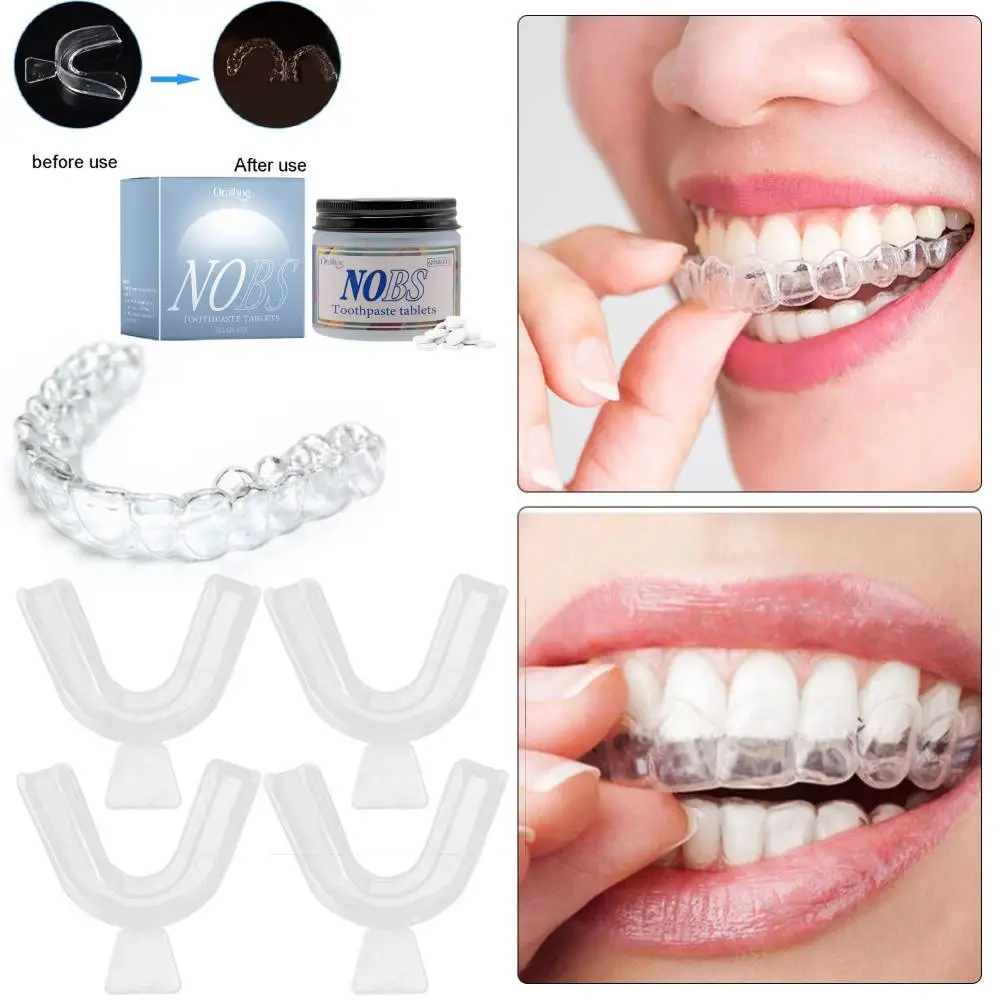 Hot Soft Silicone Mouth Guard Teeth Protector Night Guard Mouth Tray for Bruxism Grinding Non-snoring Teeth Whitening Protection