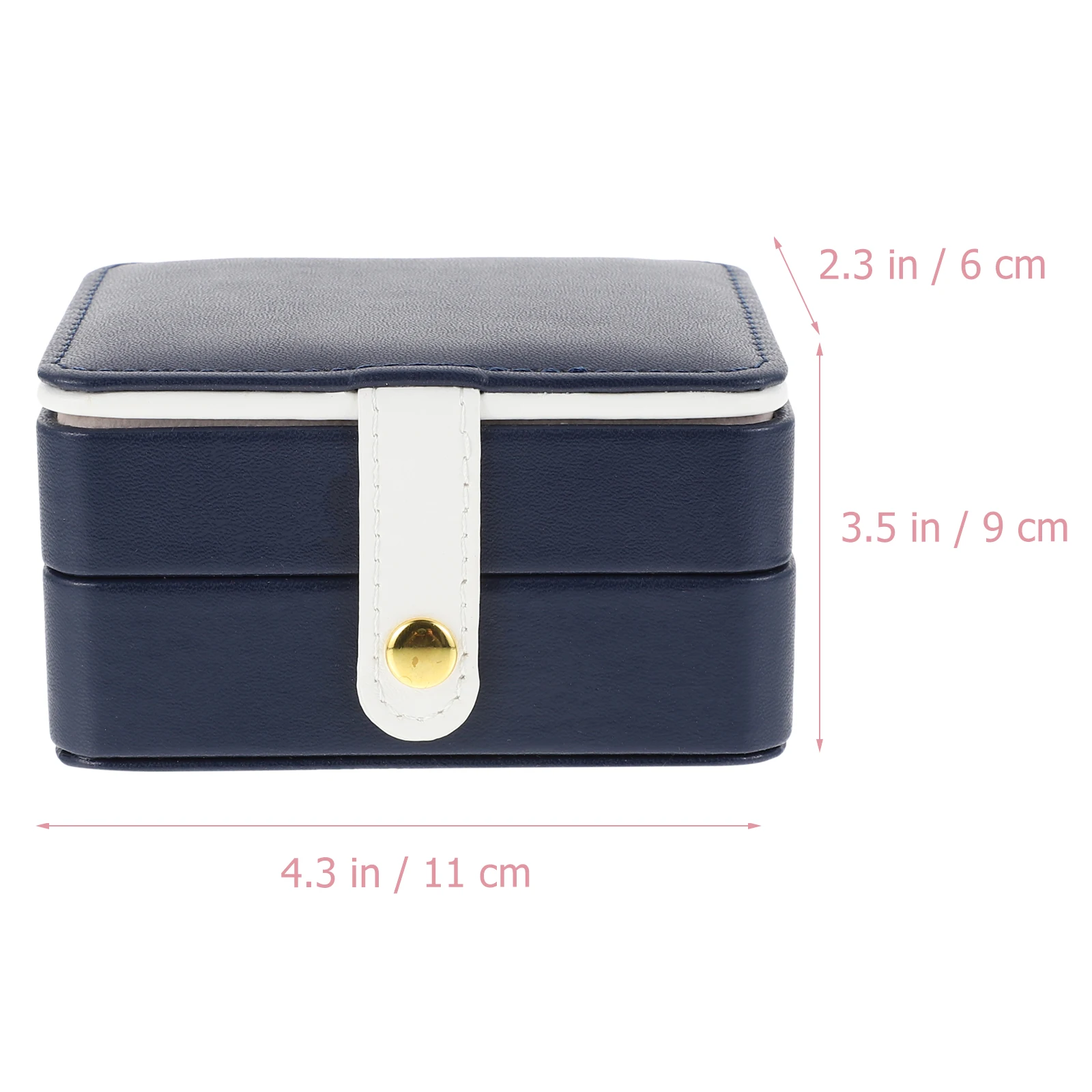 

Jewelry Box Necklace Rings Holder Storage Containers Earrings Case Desktop ganizer PU Durable Practical Home Decor