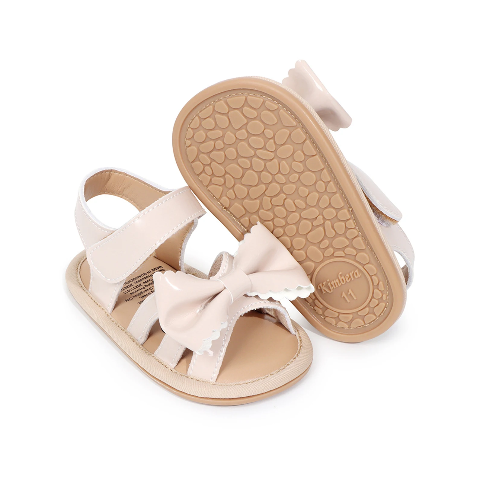 

Infant Baby Girls Sandals Bow Decor Anti-Slip Soft Sole Princess Shoes Beach Slipper Toddler First Walkers Shoes