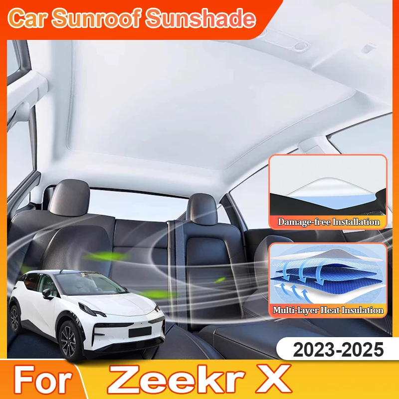 

For Zeekr X 2025 Accesorios 2023 2024 2025 Anti UV Car Protection Curtain Sun Shade Visors Sunscreen Car Accessories Insulation