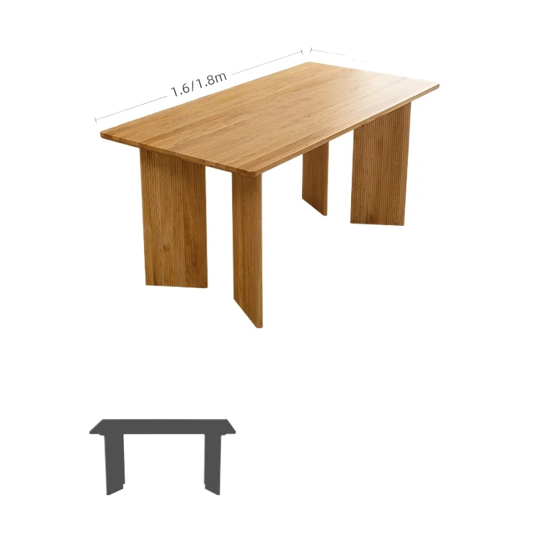 

All solid wood rectangular simple home desk dining room furniture eating desk