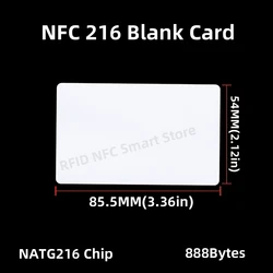 防水PVC空白のNFCカード,RFID,hf,888バイト,ビジネス,指紋認識,216 MHz, 10個,50個