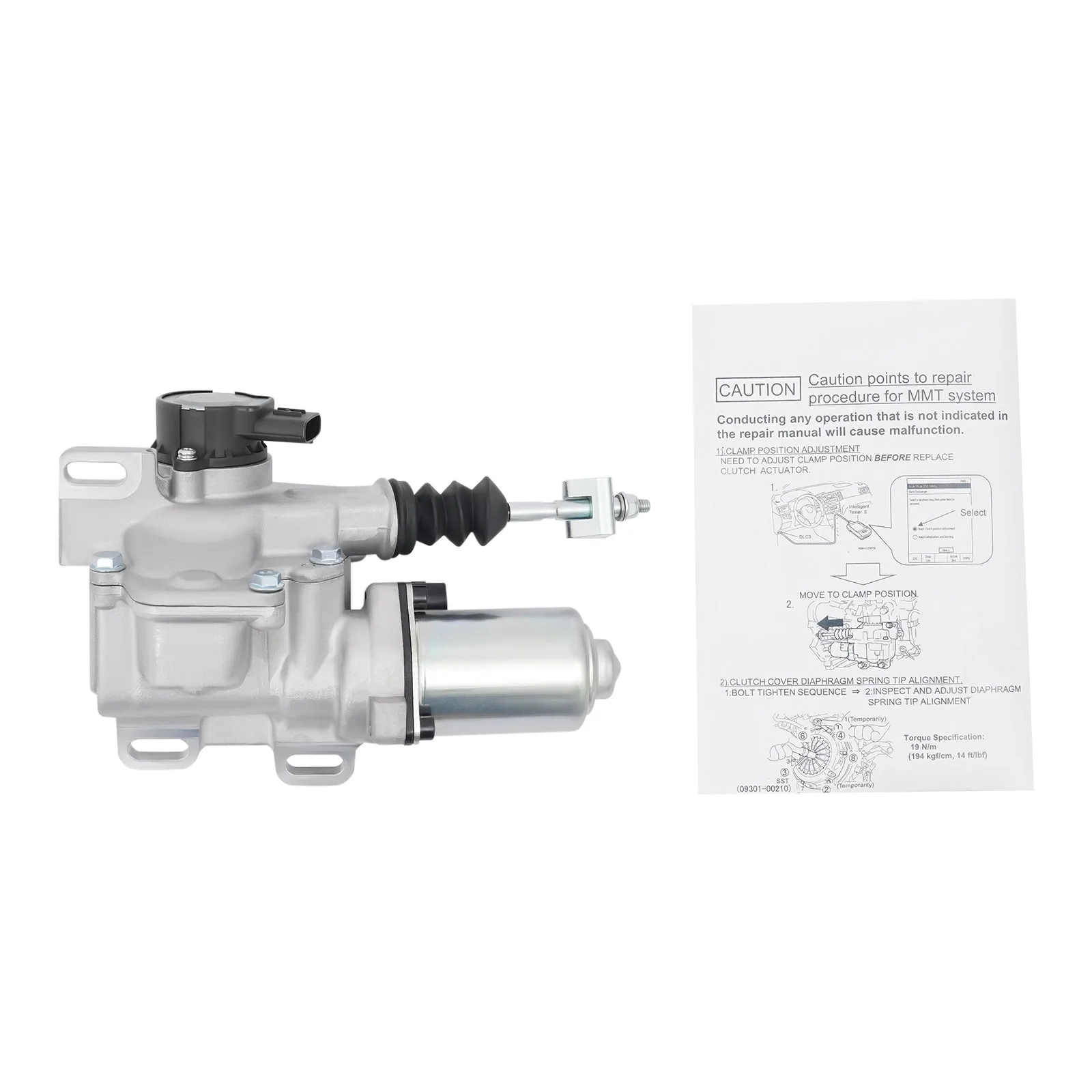 Ensemble d'actionneur d'embrayage OE 31360-12030 31360-12010 en cuivre, fer et aluminium durables, remplacement direct compatible avec Toyota Auris Avensis Aygo Corolla Verso Yaris 2003-2013, pièce de rechange pour transmission automobile