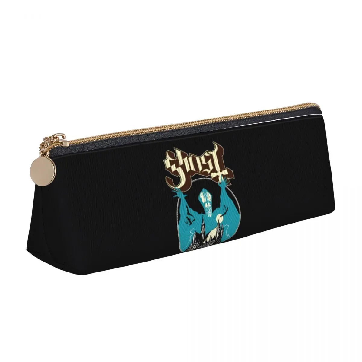 Ghost Band Pencil Case Music Classic School Pencil Cases Triangle Girls Boys Kawaii Large Capacity Pencil Bag School Supplies