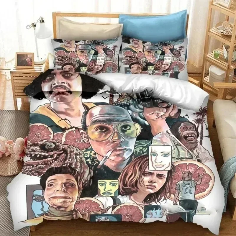 

Fear and Loathing in Las Vegas 3D NEW Duvet Cover Pillowcase Bedding Set Adult Boy Girl Bedroom Decoration Single Double Large